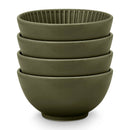 VTWonen Relievo Dark Green 15.5cm Bowls on Foot Set of 4 (6985285009452)