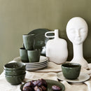 VTWonen Relievo Dark Green 15.5cm Bowls on Foot Set of 4 (6985285009452)