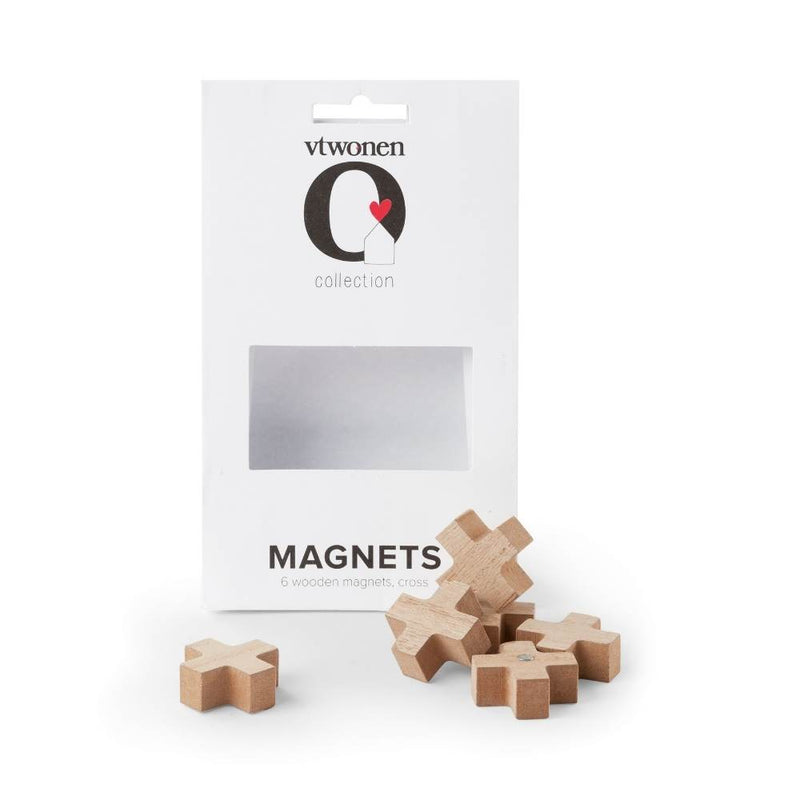 VTWonen Wooden Cross Magnets Set of 6 (6836412350508)