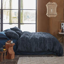 VTWonen Vintage Indigo Dark Blue Cotton Quilt Cover Set (6831725477932)