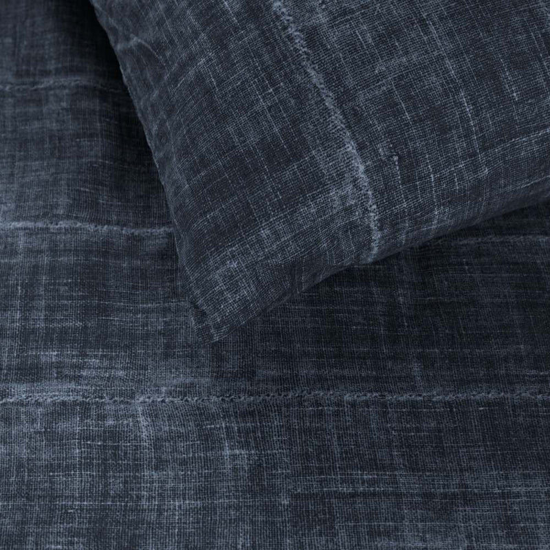 VTWonen Vintage Indigo Dark Blue Cotton Quilt Cover Set (6831725477932)