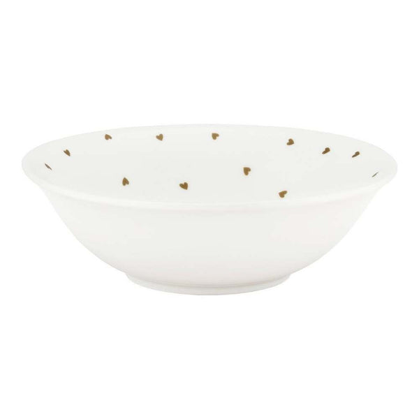 VTWonen White Golden Hearts 12.5cm Bowl (6841901121580)