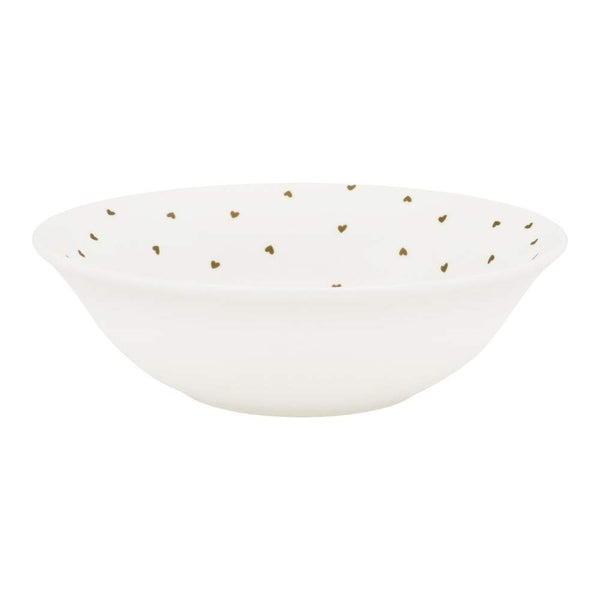 VTWonen White Golden Hearts 15cm Bowl (6844077670444)