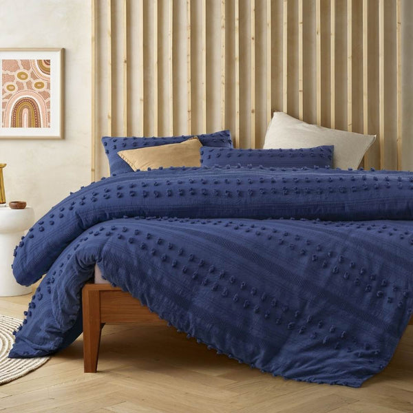 Vintage Design Sans Souci Bijou Blue Quilt Cover Set (6826400481324)