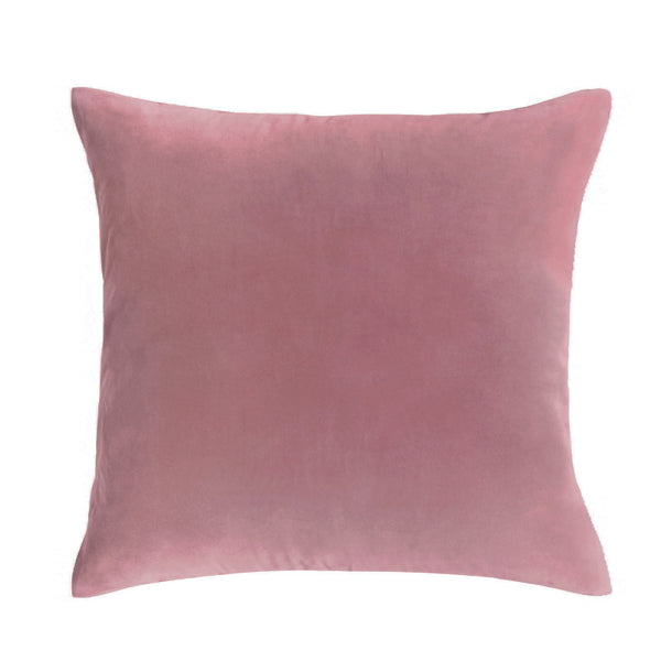 Vintage Design Cotton Velvet Smokey Rose European Pillowcase (6677006942252)