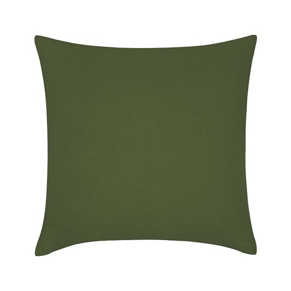 Vintage Design French Linen Olive European Pillowcases (6991539863596)