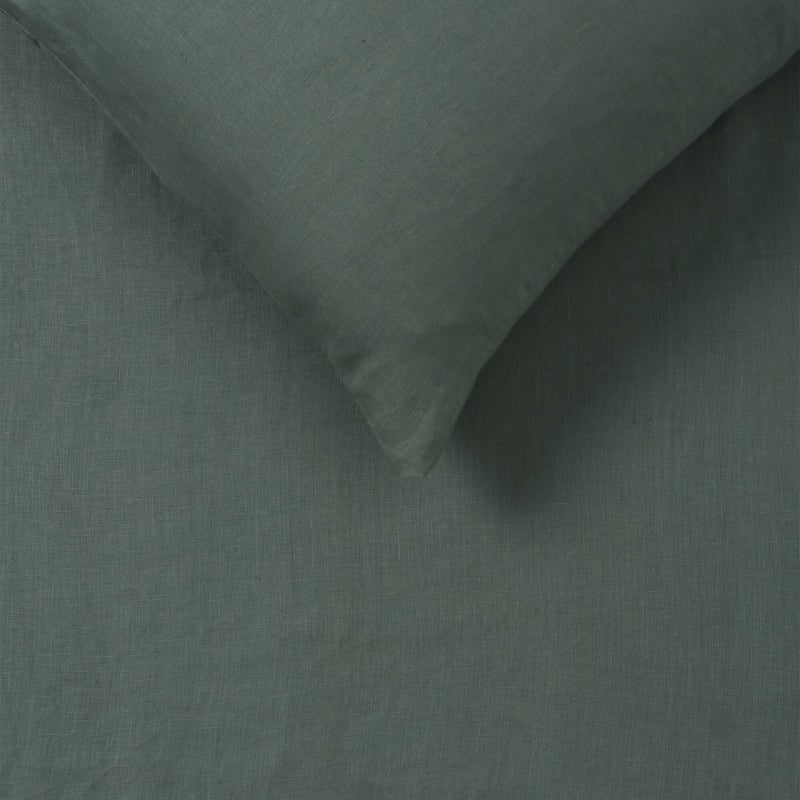 Vintage Design Hemp Sea Green Quilt Cover Set (6919191756844)