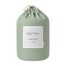 Vintage Design Hugo Cotton Gauze Sage Quilted Coverlet Set (6988516196396)