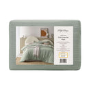 Vintage Design Hugo Cotton Gauze Sage Quilt Cover Set (6879316279340)