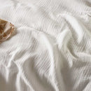 Vintage Design Hugo Cotton Gauze White Quilt Cover Set (6879315230764)