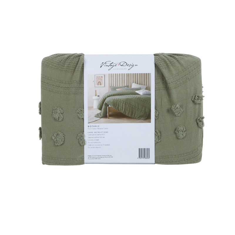 Vintage Design Sans Sovci Cotton Botanic Quilt Cover Set (6676898840620)