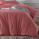 Vintage Design Cotton Velvet Smokey Rose Quilt Cover Set (6674381471788)