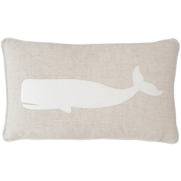 Mirage Haven Tail Linen and White 30x50cm Kids Cushion Cover
