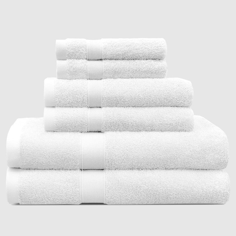 Linenova Cotton Bath Towel 6 Piece Pack