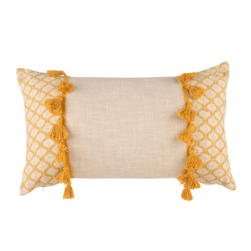 Accessorize Eleni Ochre 30cm x 50cm Filled Cushion (6998691708972)