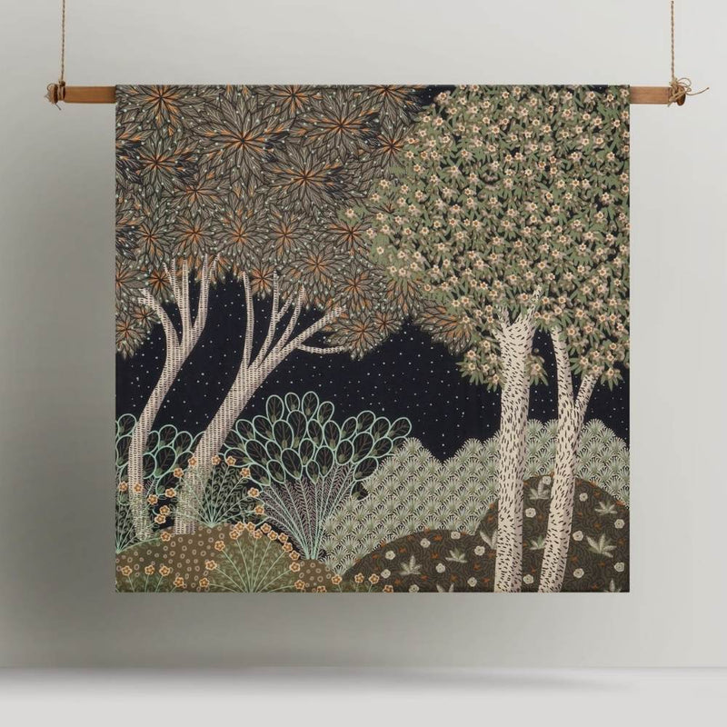Accessorize Forest Linen Cotton Printed Quilt Cover Set (6826229596204)
