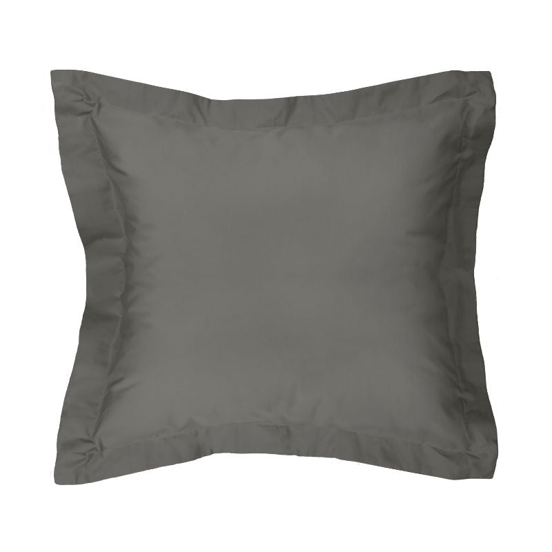 Algodon 300 Thread Count Cotton Charcoal European Pillowcase (6663390527532)