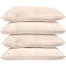 Bambury Plain Dyed Sand Standard Pillowcase 4 Pack (6770946179116)