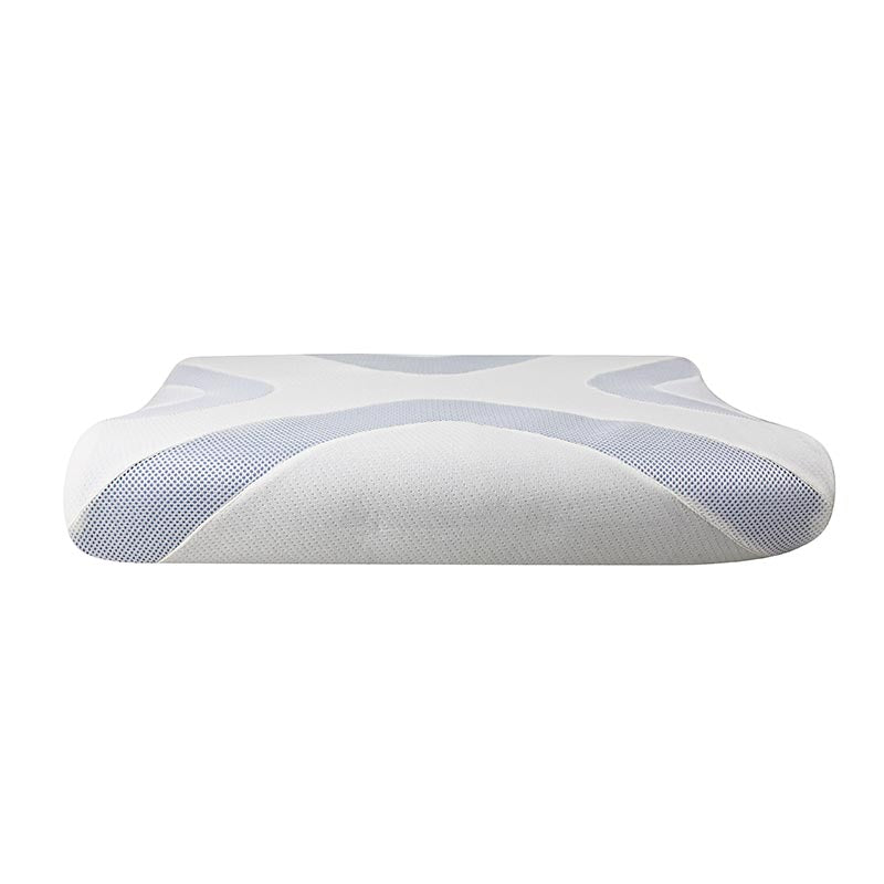alt="A memory foam pillow experience a luxuriously cool and comfortable sleep"