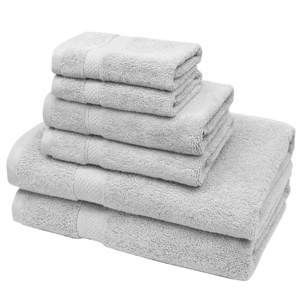 Linenova 650GSM Cotton Bath Towel 6 Piece Pack
