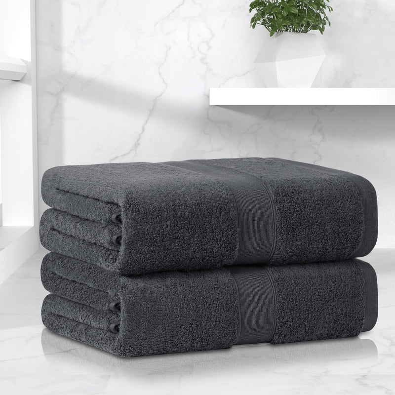 Linenova 550GSM Cotton Bath Sheets 2 Pack