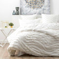 Cloud Linen Wave Cotton Chenille White Vintage Washed Quilt Cover Set - Manchester Factory (5407093555244)