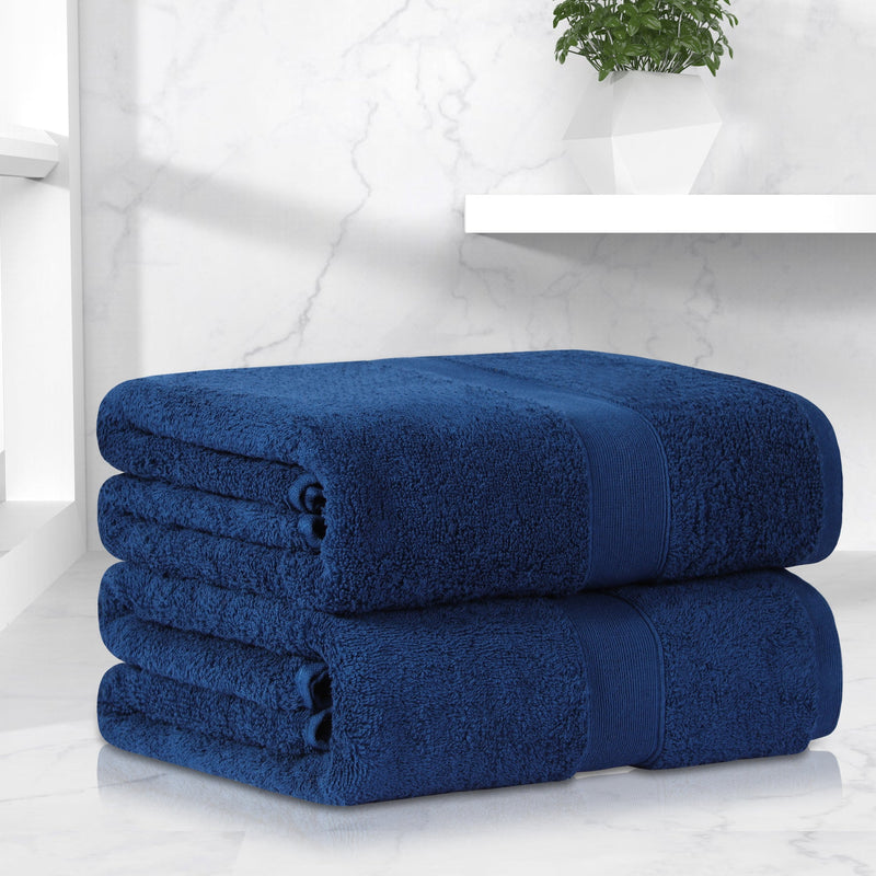 Linenova 550GSM Cotton Bath Sheets 2 Pack