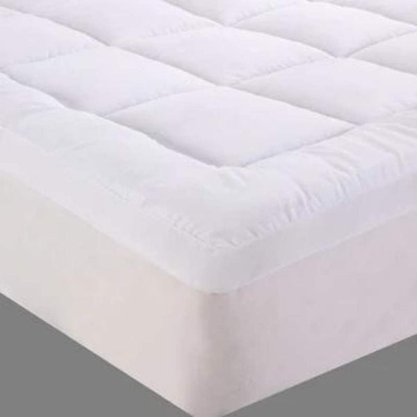 Home Fashion 1000GSM Bamboo Cotton Fitted Mattress Topper (6981025333292)