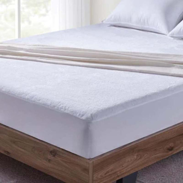 Home Fashion Coral Fleece Waterproof Fitted Mattress Protector (6981089722412)