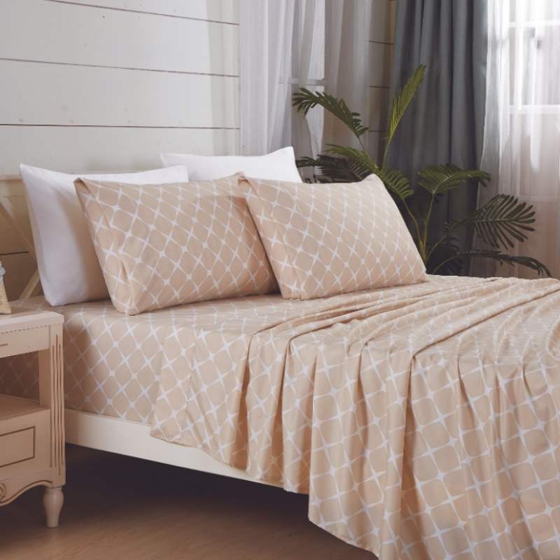 Home Fashion Luxury 1500 Thread Count Printed Sheet Set Australia