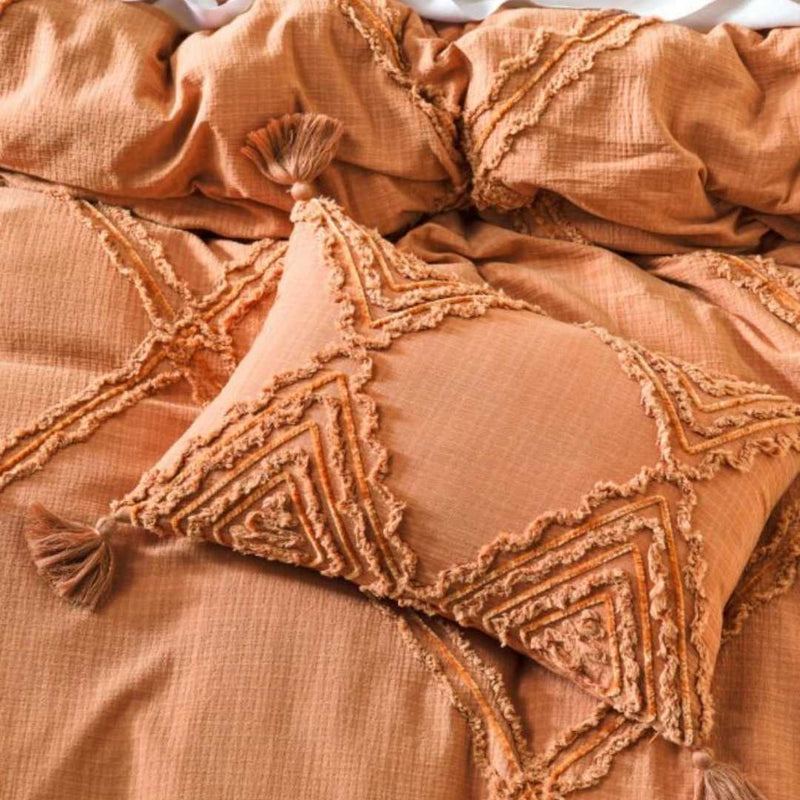 Linen House Heather Brandy Quilt Cover Set (6577344741420)