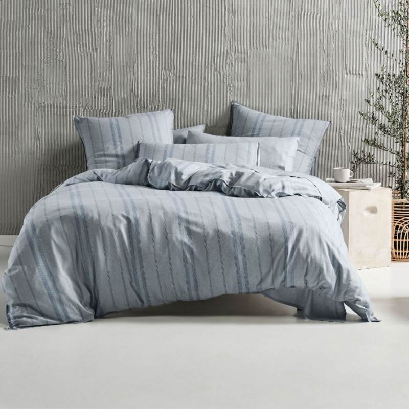 Linen House ReJeaneration Hali Silver Quilt Cover Set (6993078091820)