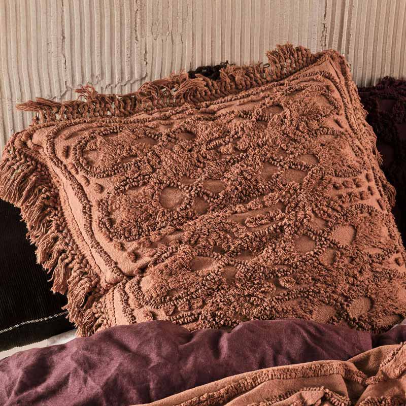 Linen House Somers Pecan European Pillowcase (6554677379116)