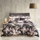 Renee Taylor 300 Thread Count Cotton Reversible Grevillea Onyx Quilt Cover Set