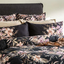 Renee Taylor 300 Thread Count Cotton Reversible Grevillea Onyx Quilt Cover Set