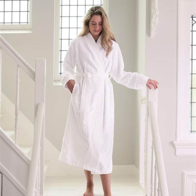 Pip Studio Mosaic De Pip White Cotton Bathrobe (6998709043244)