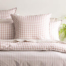 Renee Taylor Alison Yarn Dyed Cotton Reversible Clay European Pillowcase
