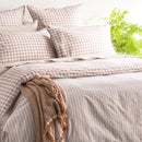 Renee Taylor Alison Yarn Dyed Cotton Reversible Clay European Pillowcase