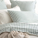 Renee Taylor Alison Yarn Dyed Cotton Reversible Forest European Pillowcase