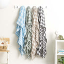 Renee Taylor Atlantic Reversible Vintage Washed Textured Emerald Throw