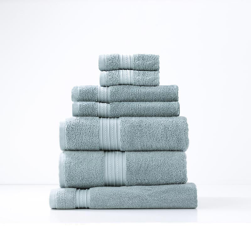 Renee Taylor Brentwood 7 Piece Grey Mist Bath Towel Pack (6619463352364)