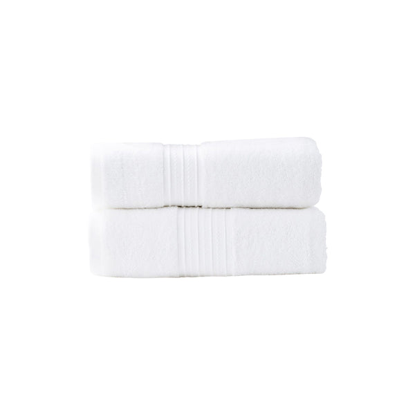 Renee Taylor Brentwood 2 Piece White Bath Sheet Pack (6597963284524)