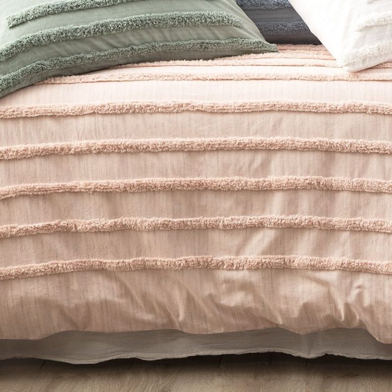 Renee Taylor Classic Cotton Blush Quilt Cover Set (6674420432940)