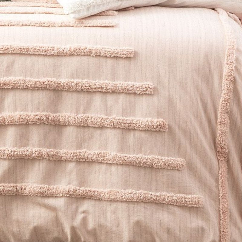 Renee Taylor Classic Cotton Blush Quilt Cover Set (6674420432940)