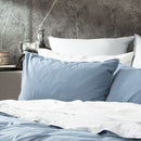 Renee Taylor Essentials Blue Stone Washed Quilt Cover Set (6703185756204)