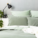 Renee Taylor Essentials Juniper Stone Washed Quilt Cover Set (6703198863404)