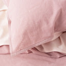 Renee Taylor Essentials Rose Stone Washed Quilt Cover Set (6703211970604)