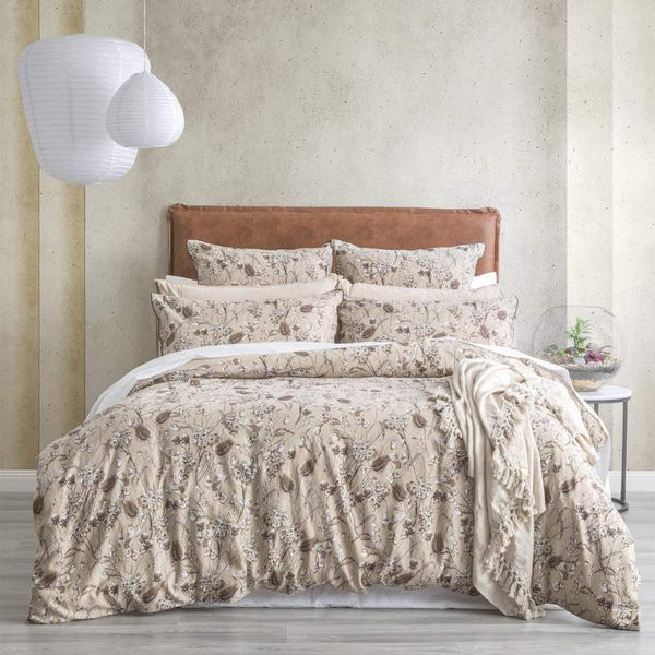 Renee Taylor Cavallo French Linen Bushland Quilt Cover Set