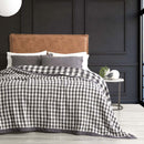 Renee Taylor Gingham Washed Cotton Textured Blanket