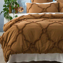 Renee Taylor Moroccan Cotton Chenille Wood Quilt Cover Set (6563470671916)